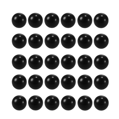 Harfington Uxcell 30 Pcs Thermoset Ball Knob M6 Female Thread Machine Handle 25mm Diameter Smooth Rim Black