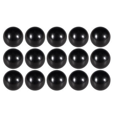 Harfington Uxcell 15 Pcs Thermoset Ball Knob M6 Female Thread Machine Handle 25mm Diameter Smooth Rim Black