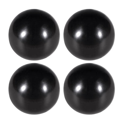 Harfington Uxcell 4 Pcs Thermoset Ball Knob M8 Female Thread Machine Handle 30mm Diameter Smooth Rim Black