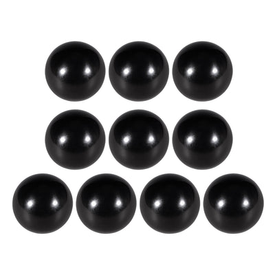 Harfington Uxcell 10 Pcs Thermoset Ball Knob M6 Female Thread Machine Handle 30mm Diameter Smooth Rim Black