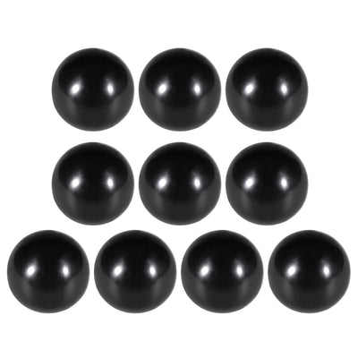 Harfington Uxcell 10 Pcs Thermoset Ball Knob M8 Female Thread Machine Handle 30mm Diameter Smooth Rim Black