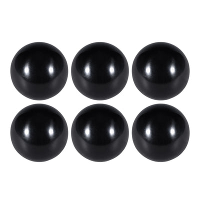 Harfington Uxcell 6 Pcs Thermoset Ball Knob M8 Female Thread Machine Handle 32mm Diameter Smooth Rim Black