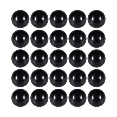 Harfington Uxcell 25 Pcs Thermoset Ball Knob M8 Female Thread Machine Handle 32mm Diameter Smooth Rim Black