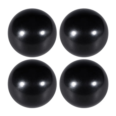 Harfington Uxcell 4 Pcs Thermoset Ball Knob M8 Female Thread Machine Handle 35mm Diameter Smooth Rim Black