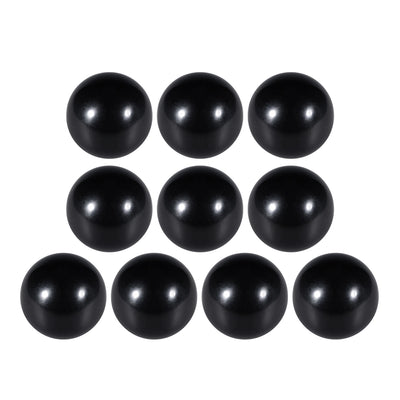 Harfington Uxcell 10 Pcs Thermoset Ball Knob M10 Female Thread Machine Handle 35mm Diameter Smooth Rim Black