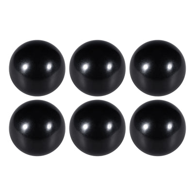 Harfington Uxcell 6 Pcs Thermoset Ball Knob M10 Female Thread Machine Handle 35mm Diameter Smooth Rim Black