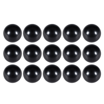 Harfington Uxcell 15 Pcs Thermoset Ball Knob M8 Female Thread Machine Handle 40mm Diameter Smooth Rim Black