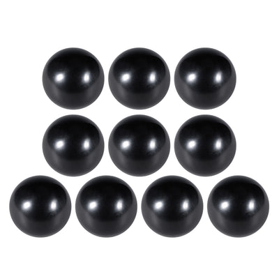 Harfington Uxcell 10 Pcs Thermoset Ball Knob M10 Female Thread Machine Handle 40mm Diameter Smooth Rim Black