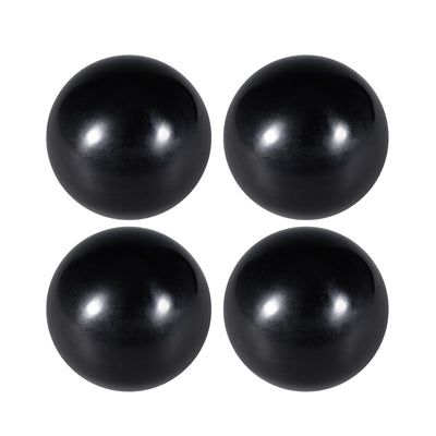 Harfington Uxcell 4 Pcs Thermoset Ball Knob M12 Female Thread Machine Handle 40mm Diameter Smooth Rim Black