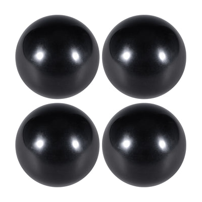 Harfington Uxcell 4 Pcs Thermoset Ball Knob M8 Female Thread Machine Handle 40mm Diameter Smooth Rim Black