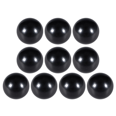 Harfington Uxcell 10 Pcs Thermoset Ball Knob M8 Female Thread Machine Handle 40mm Diameter Smooth Rim Black