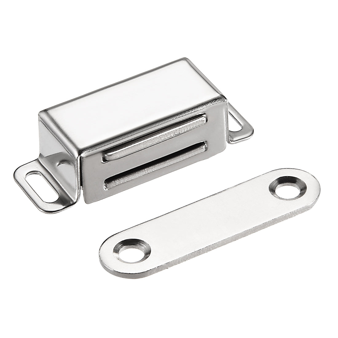 uxcell Uxcell 2Pcs Door Cabinet Magnetic Catch Magnet Latch Closure Stainless Steel 46mm Length