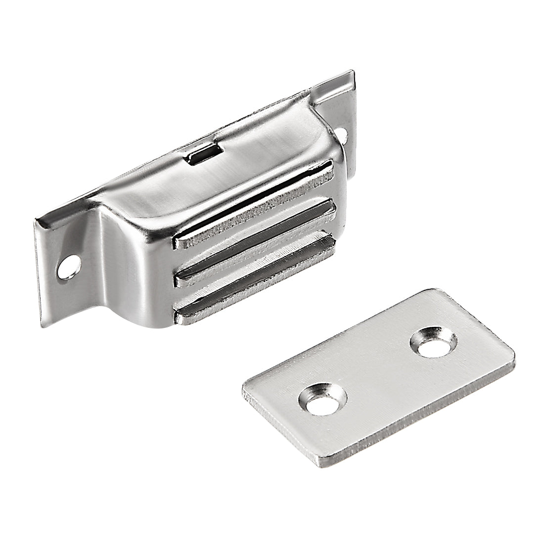 uxcell Uxcell 2Pcs Door Cabinet Magnetic Catch Magnet Latch Closure Stainless Steel 51mm Length