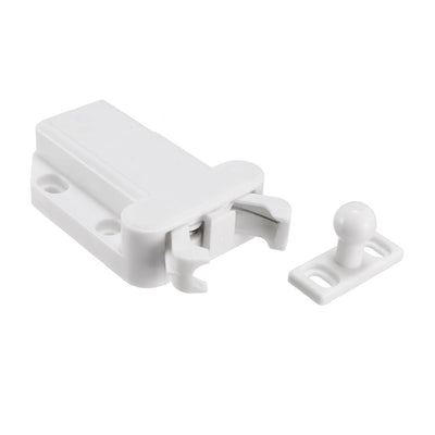 Harfington Uxcell Push Open Latch Lock Touch Catch for Bedroom Cabinet Cupboard Drawer White