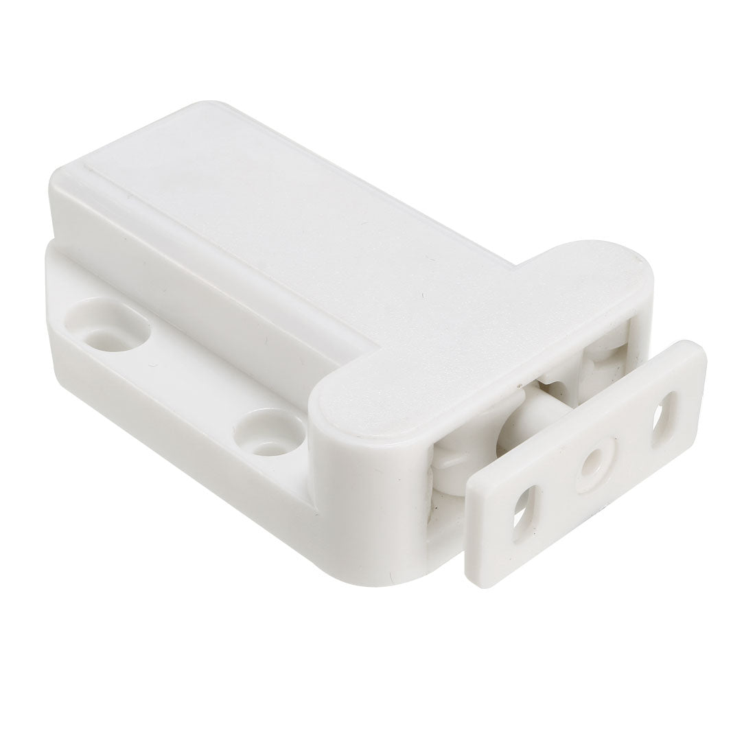 uxcell Uxcell Push Open Latch Lock Touch Catch for Bedroom Cabinet Cupboard Drawer White 2Pcs