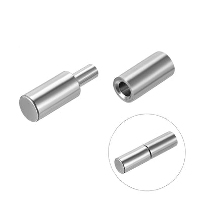 Harfington Uxcell Home Gate Door Window Part Male to Female Steel Hinge Pin 32mmx8mm 4 Sets