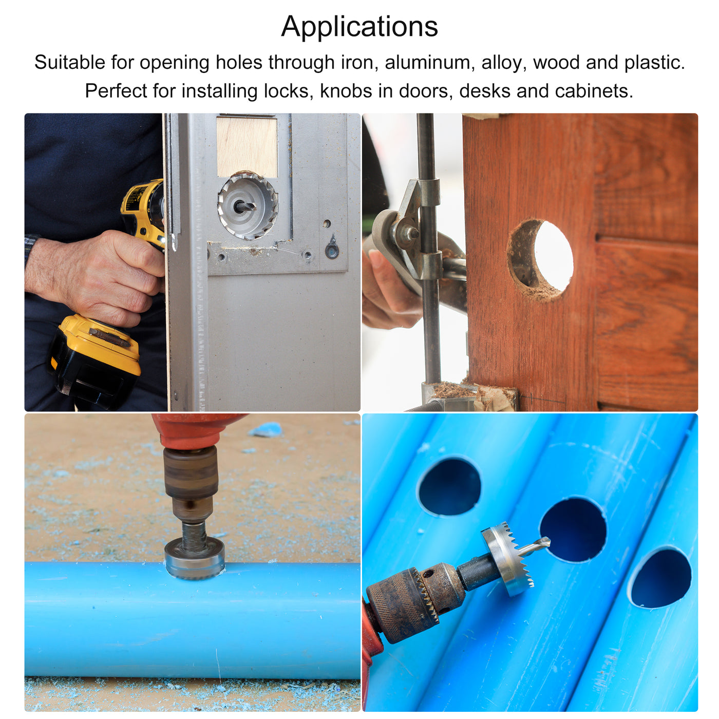 uxcell Uxcell 22mm HSS Drill Bit Hole Saw for Stainless Steel Metal Alloy Wood