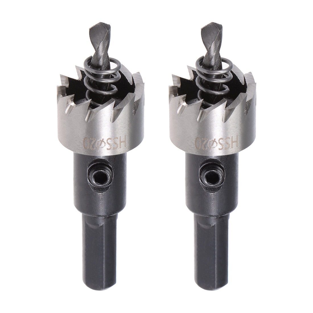 uxcell Uxcell 2 Pcs 20mm HSS Drill Bit Hole Saw for Stainless Steel Metal Alloy Wood