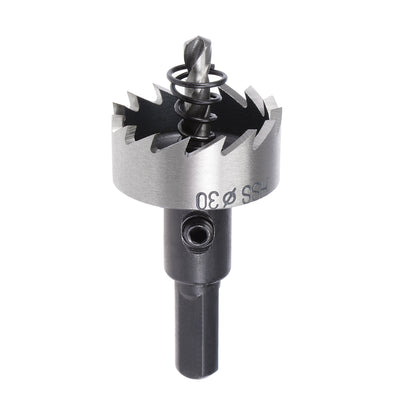 Harfington Uxcell 30mm HSS Drill Bit Hole Saw for Stainless Steel Metal Alloy Wood