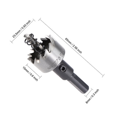 Harfington Uxcell 23.5mm HSS Drill Bit Hole Saw for Stainless Steel Metal Alloy Wood