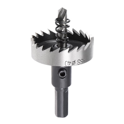 Harfington Uxcell 40mm HSS Drill Bit Hole Saw for Stainless Steel Metal Alloy Wood