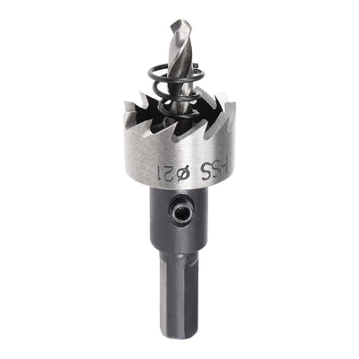 Harfington Uxcell 21mm HSS Drill Bit Hole Saw for Stainless Steel Metal Alloy Wood