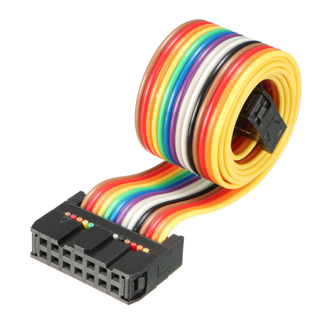 uxcell Uxcell IDC Rainbow Wire Flat Ribbon Cable 14 Pins 43cm Length 2.54mm Pitch Type-A