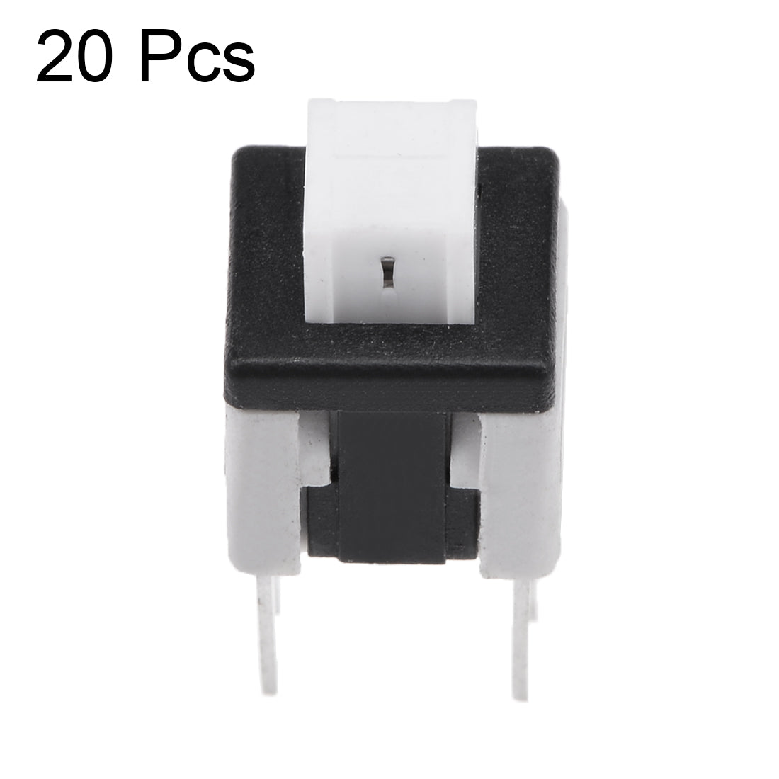 uxcell Uxcell 20Pcs 5.8x5.8x7mm PCB DIP Mounting Tact Tactile Push Button Switch Self Lock 6Pin