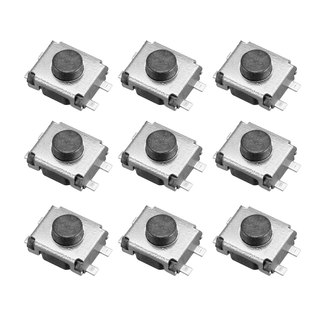 uxcell Uxcell 3x4x1.8mm Momentary Panel PCB Surface Mounted Devices SMT Mount 4 Pins Push Button SPST Tactile Tact Switch 20PCS