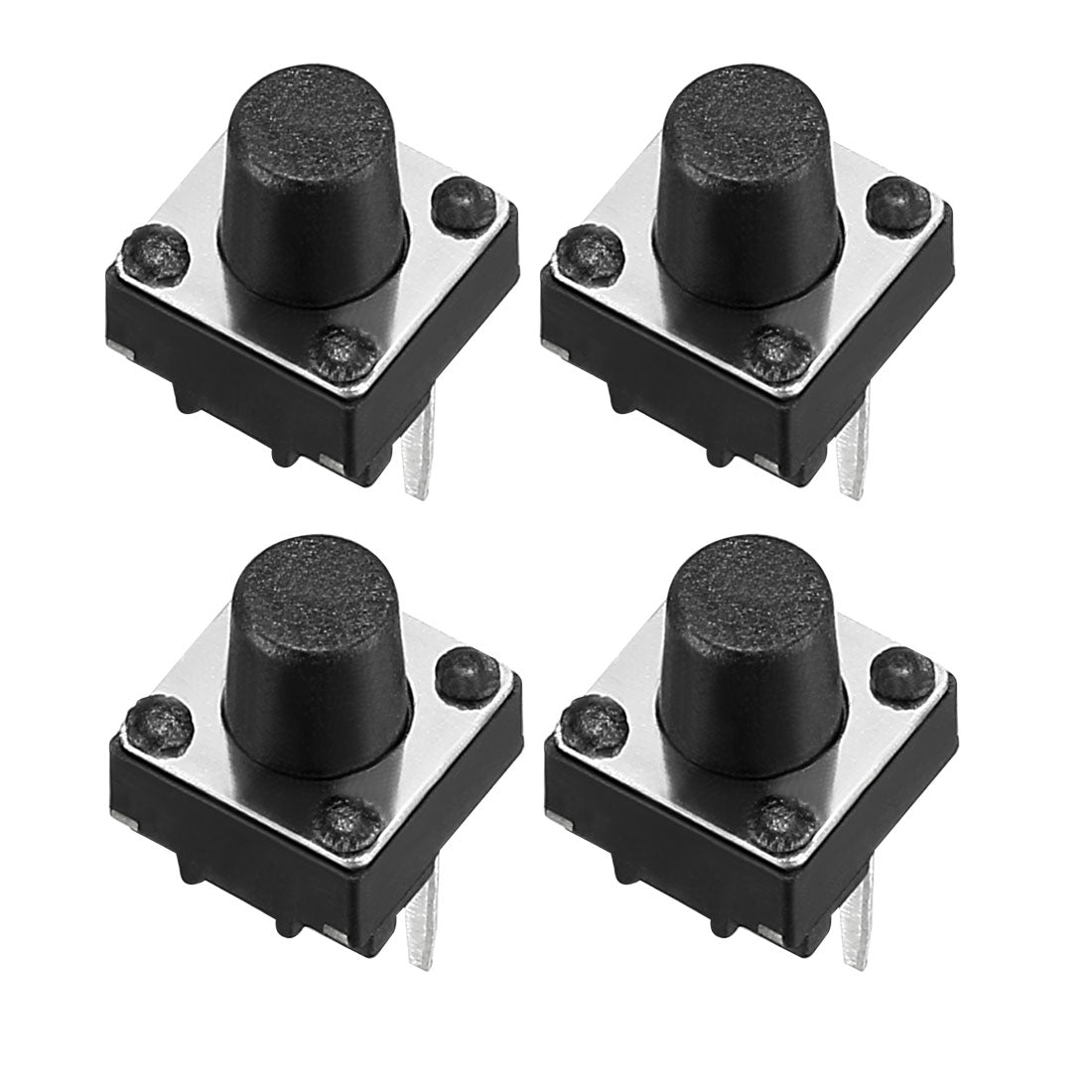 uxcell Uxcell 6x6x7mm Panel Mini/Micro/Small PCB Side 2 Terminals Tact Push Button Switch DIP 55PCS