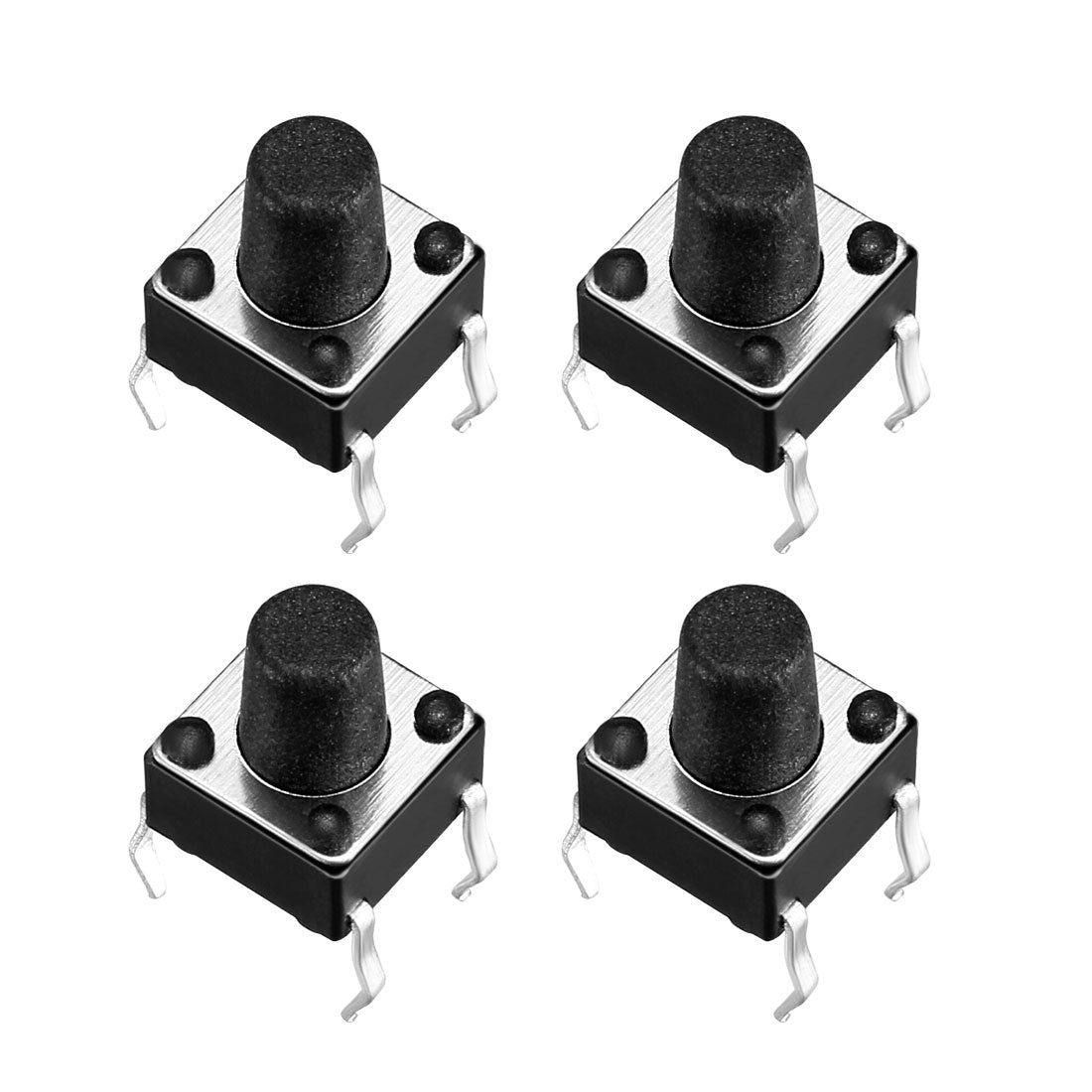 uxcell Uxcell 6x6x7.5mm Panel Momentary 4-Pin PCB DIP Tactile Tact Push Button Switch 55PCS