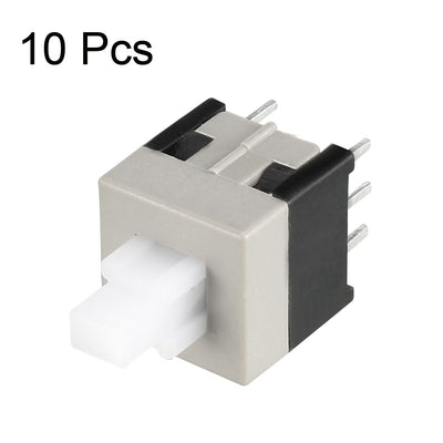 Harfington Uxcell 8.5x8.5x14mm PCB DIP Mounting Tact Tactile Push Button Switch Self Lock 6 Pin  10PCS