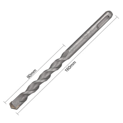 Harfington Uxcell Masonry Drill Bit 12mmx160mm 9mm Round Shank for Impact Drill