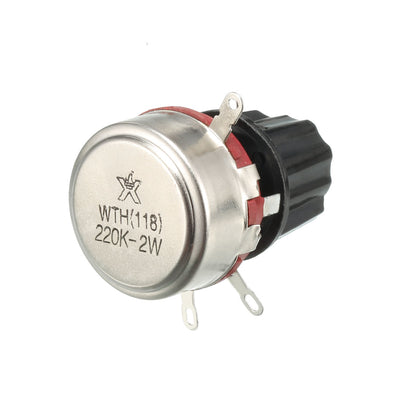 Harfington Uxcell Karbon Film Potentiometer wechselhaft Widerstände Einzelnen Dreh WH118 220K ohm de