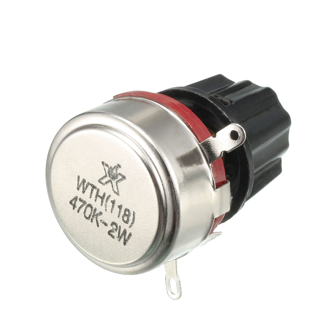 uxcell Uxcell WTH118 470K Ohm Variable Resistors Single Turn Rotary Carbon Film Potentiometer w Knobs