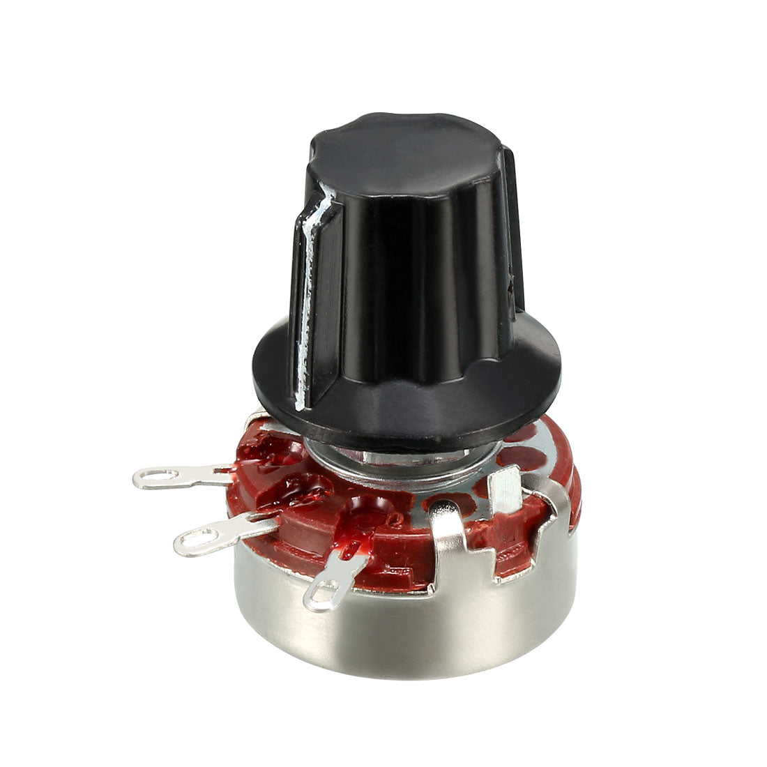 uxcell Uxcell WTH118 470K Ohm Variable Resistors Single Turn Rotary Carbon Film Potentiometer w Knobs