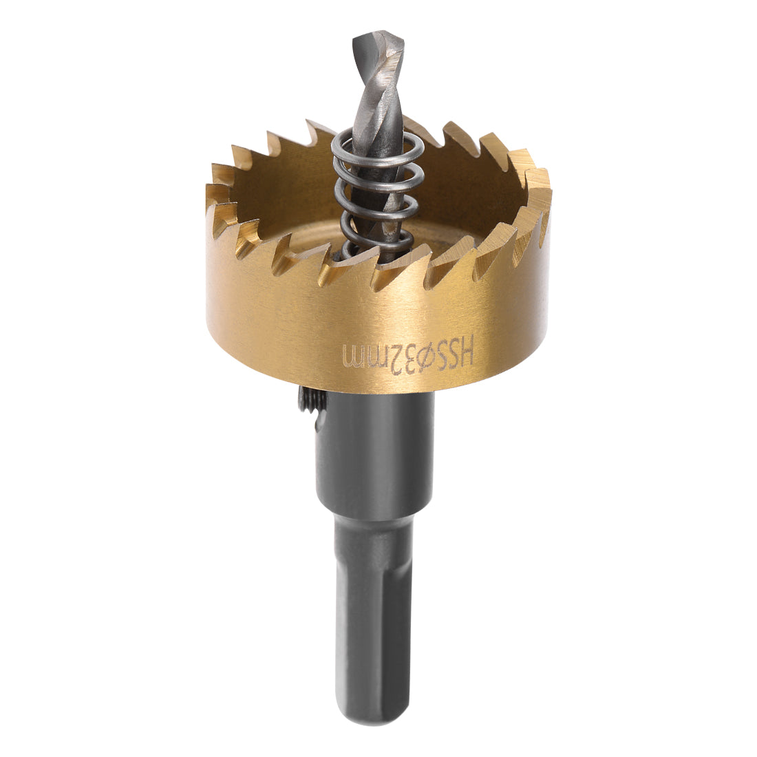 uxcell Uxcell 32mm HSS Drill Bit Hole Saw Titanium Plated for Stainless Steel Metal Alloy