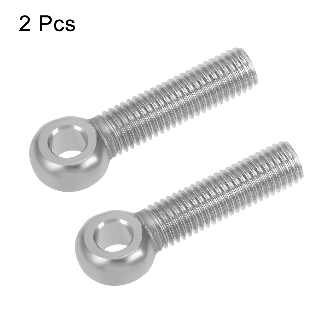 uxcell Uxcell M14 x 50mm Machinery Shoulder Swing Lifting Eye Bolt 304 Stainless Steel Metric Thread 2pcs