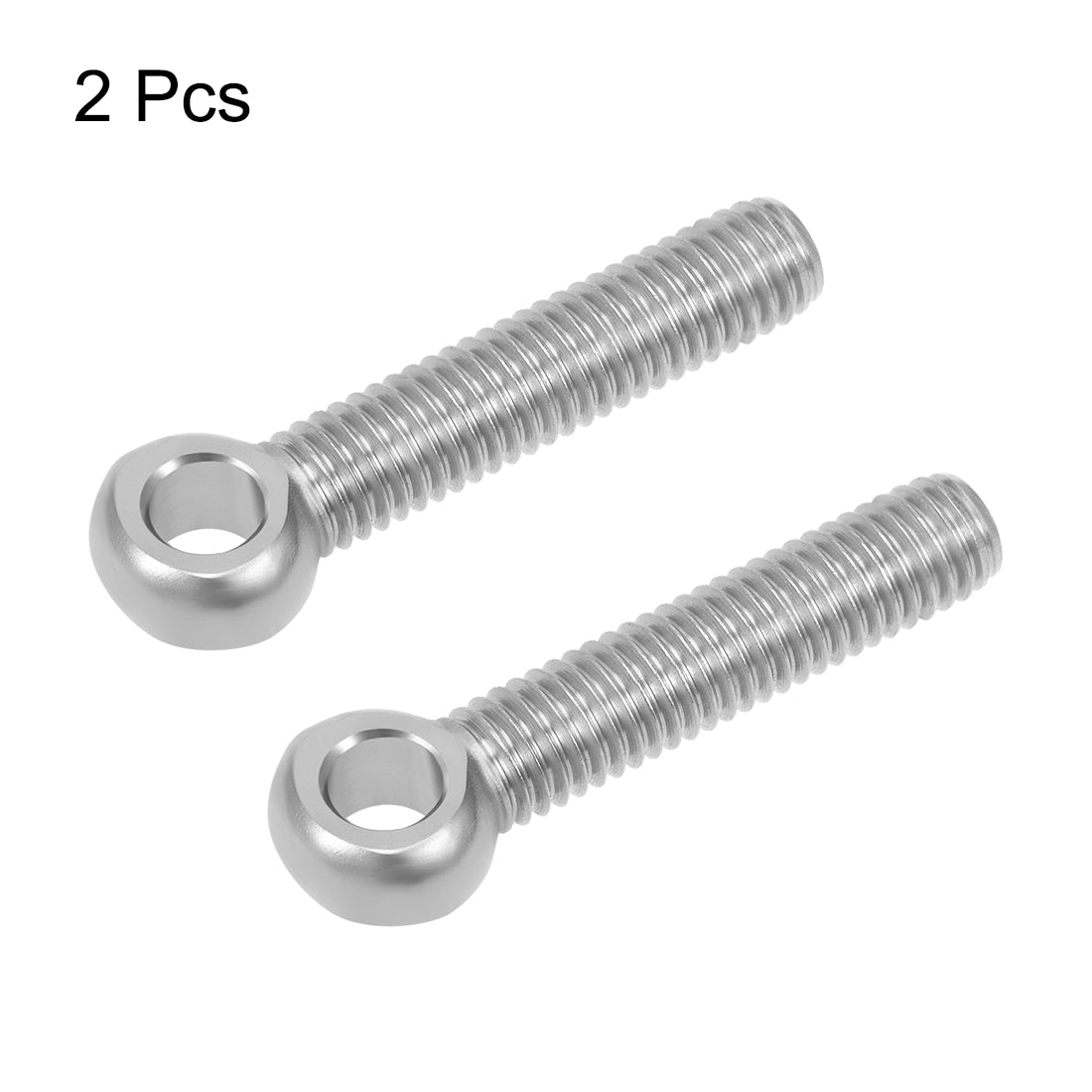 uxcell Uxcell M8 x 40mm Machinery Shoulder Swing Lifting Eye Bolt 304 Stainless Steel 2pcs