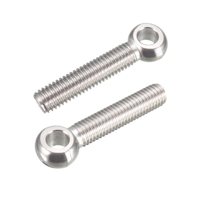 Harfington Uxcell M10 x 50mm Machinery Shoulder Swing Lifting Eye Bolt 304 Stainless Steel Metric Thread 2pcs