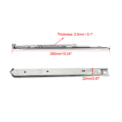 Harfington Uxcell 10-Inch Hanging/Casement Window Hinge, 202 Stainless Steel