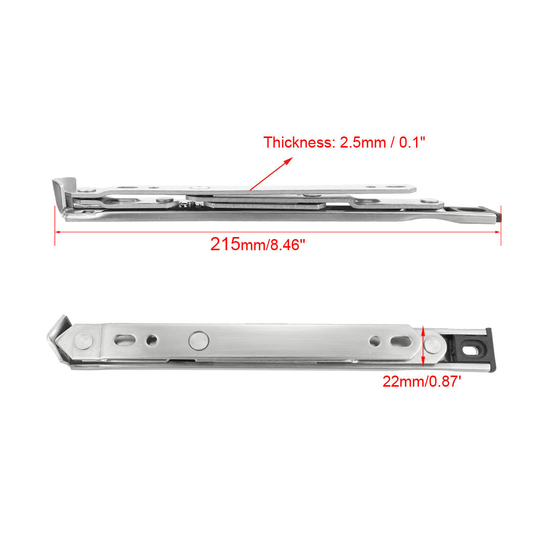 uxcell Uxcell 8-Inch Hanging/Casement Window Hinge, 202 Stainless Steel