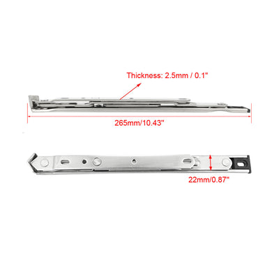 Harfington Uxcell 10-Inch Hanging/Casement Window Hinge, 202 Stainless Steel 2Pcs