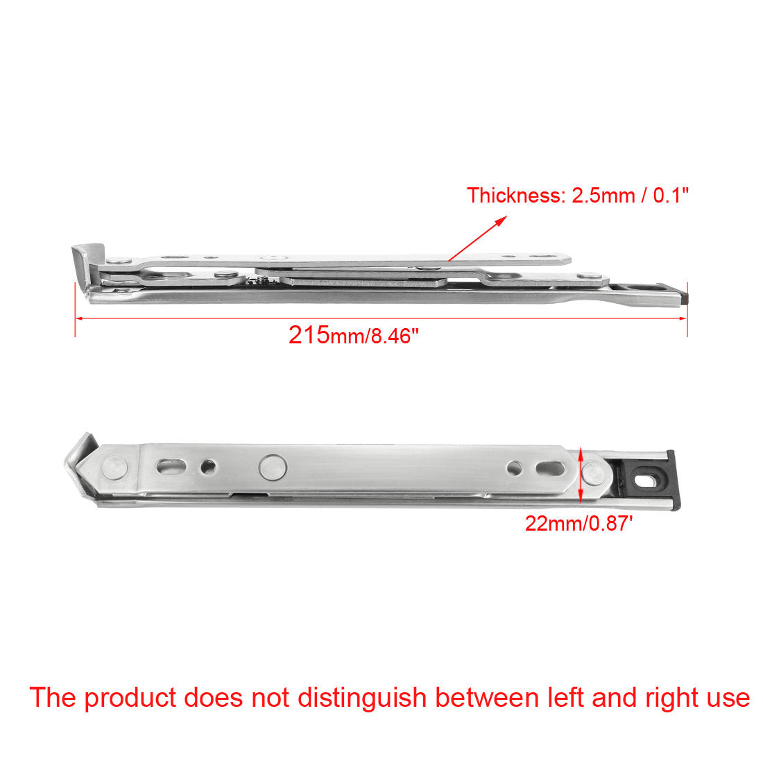 uxcell Uxcell 8-Inch Hanging/Casement Window Hinge, 202 Stainless Steel 2Pcs