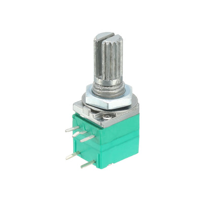 Harfington Uxcell RV097NS 10K Ohm Variable Resistors Single Turn Rotary Carbon Film Taper Potentiometer