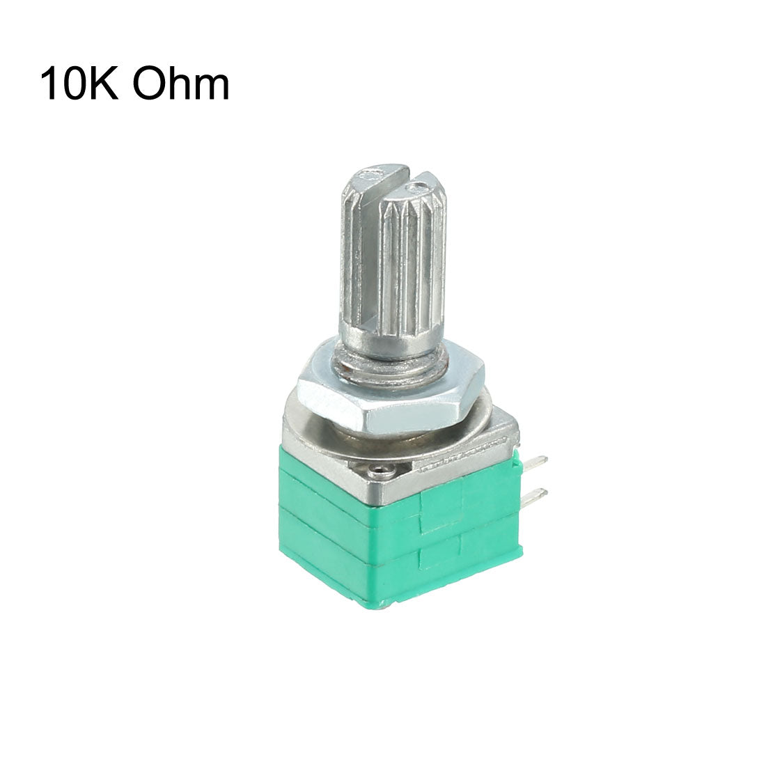 uxcell Uxcell RK097G 10K Ohm Variable Resistors Dual Turn Rotary Carbon Film Taper Potentiometer