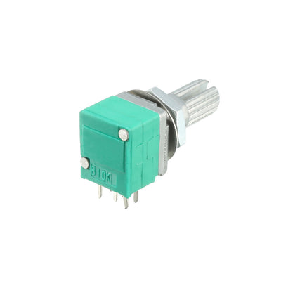 Harfington Uxcell RK097G 10K Ohm Variable Resistors Dual Turn Rotary Carbon Film Taper Potentiometer