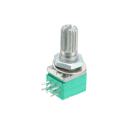 Harfington Uxcell RK097G 10K Ohm Variable Resistors Dual Turn Rotary Carbon Film Taper Potentiometer