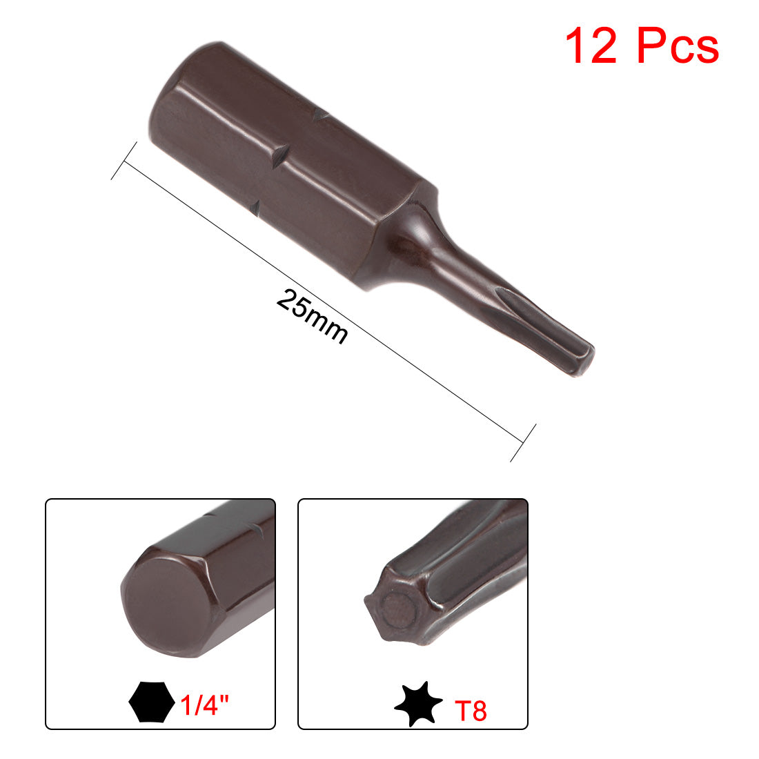 Harfington Hex Shank Torx High Quantity Screwdriver Bits S2 High Alloy Steel