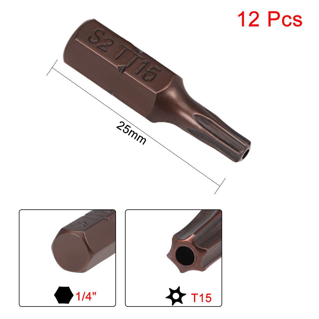 Harfington Hex Shank Torx High Quantity Screwdriver Bits S2 High Alloy Steel